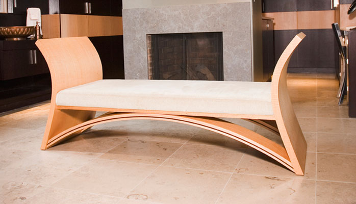 Lotus Bench Anigre Wood